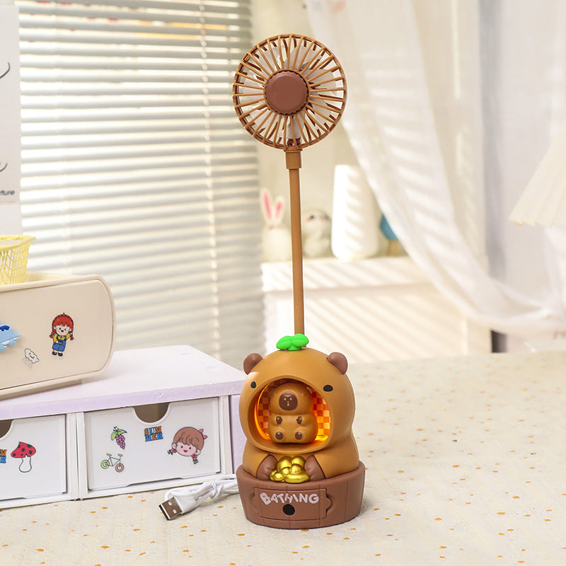 Women's creative table fan with LED lighting Kalsten