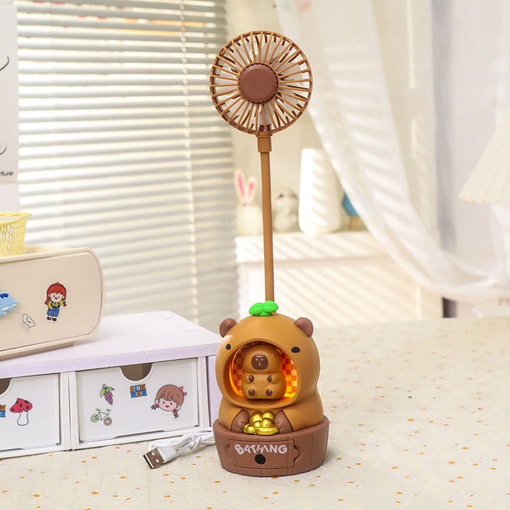 Women's creative table fan with LED lighting Kalsten