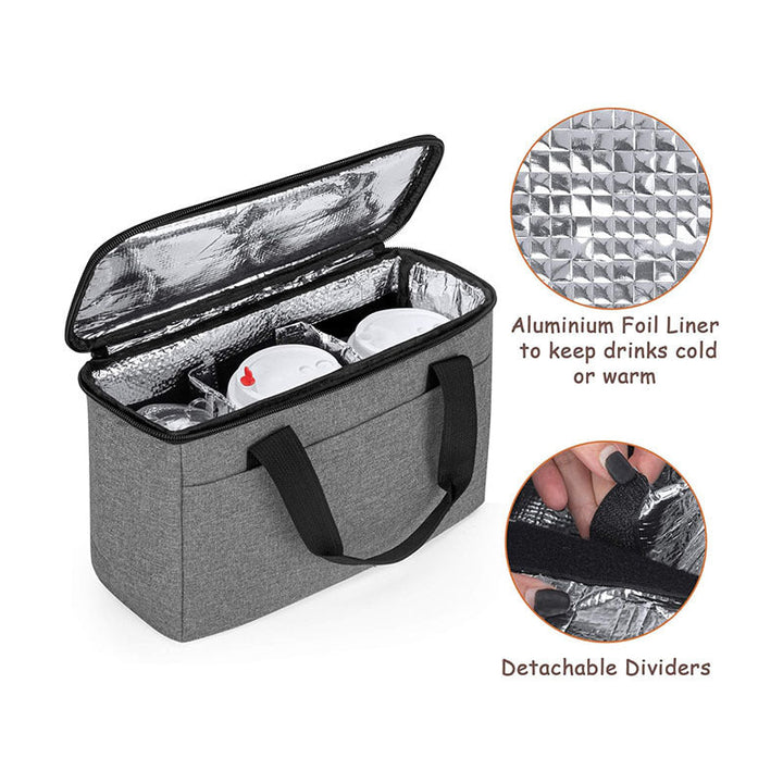 Women's cooler bag with insulated compartments and practical carrying handle Kalsten
