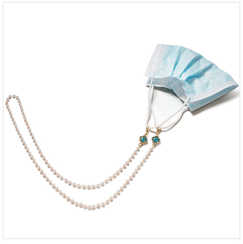 Elegant glasses holder chain with pearl accents Kalsten