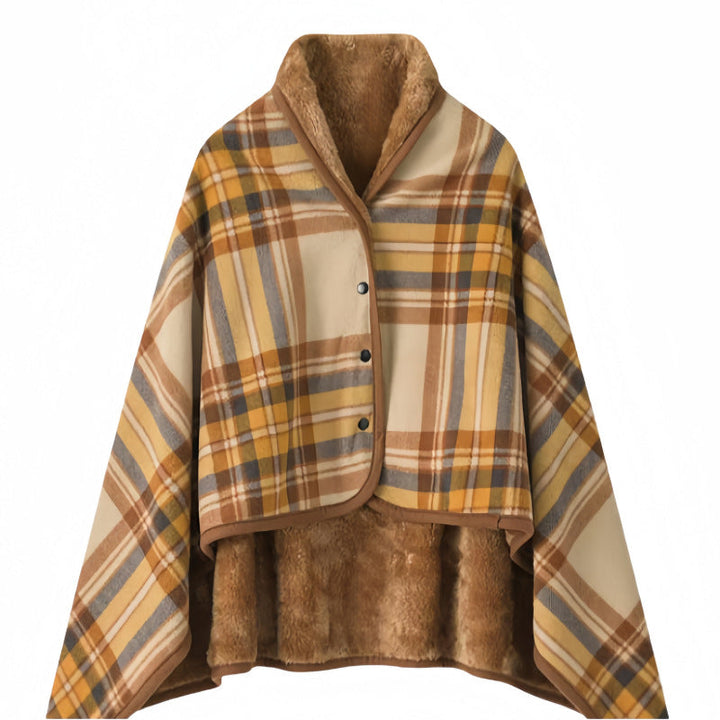 Women Cozy Blanket Poncho Kalsten