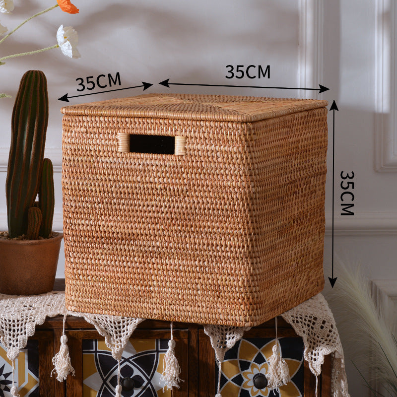 Women rectangular rattan storage basket Kalsten