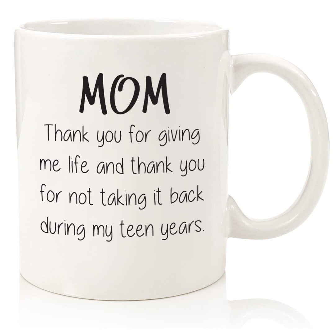 Ceramic Novelty Mother'S Day Coffee Mug With Tall Straight Walls Large C-Handle Sublimation Print