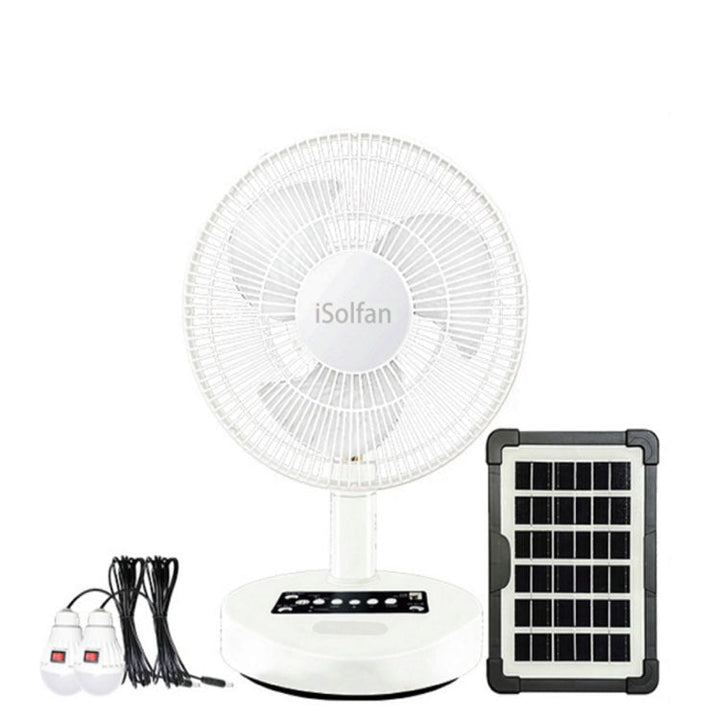 Ladies Solar-Powered Table Fan with Remote Control and Variable Speed Control Kalsten