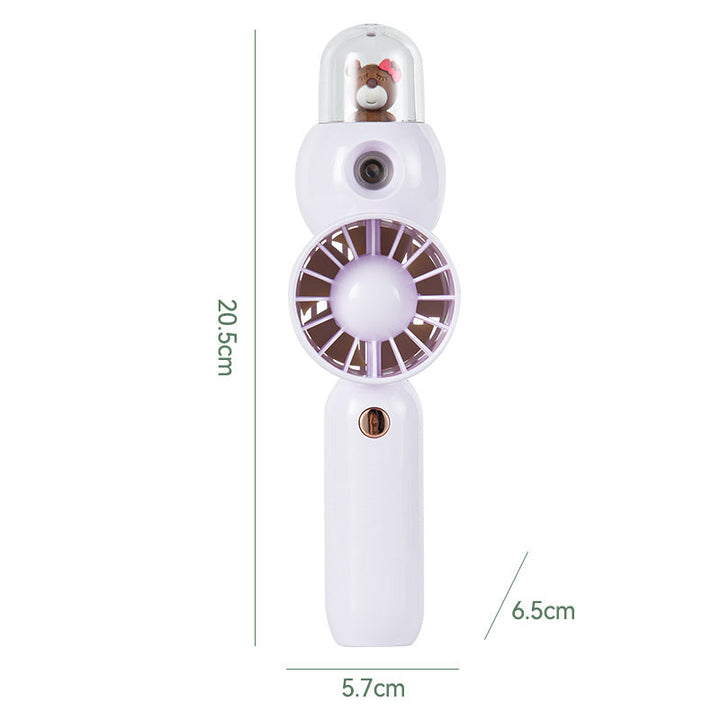 Women's Portable Hand Fan with Spray Element and Ergonomic Design Kalsten