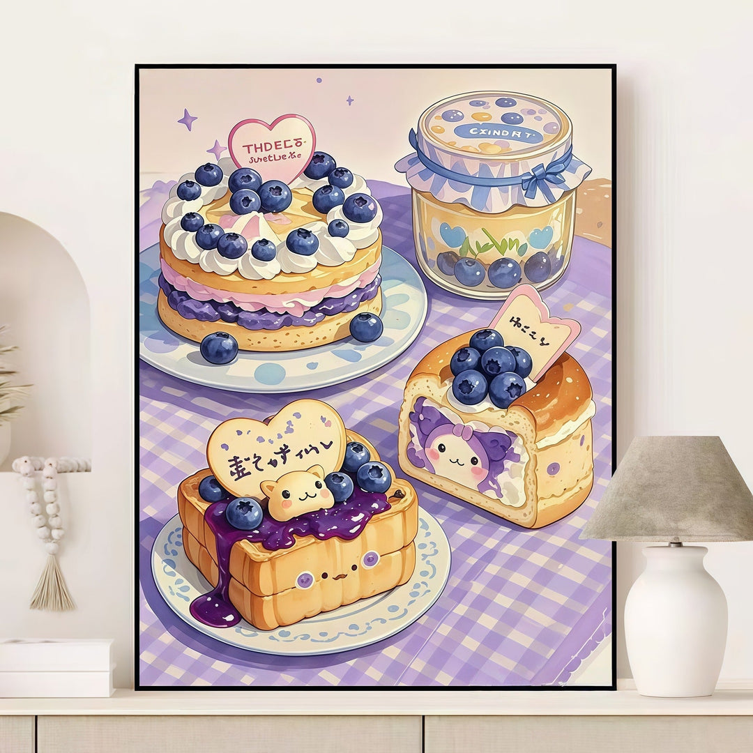Fruity Dessert-Themed Canvas Art Print Kalsten