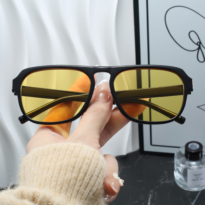 Women's modern rectangular sunglasses with polarized lenses Kalsten
