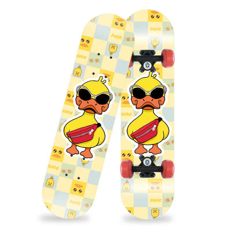 Cartoon-Inspired Mini Skateboard Kalsten