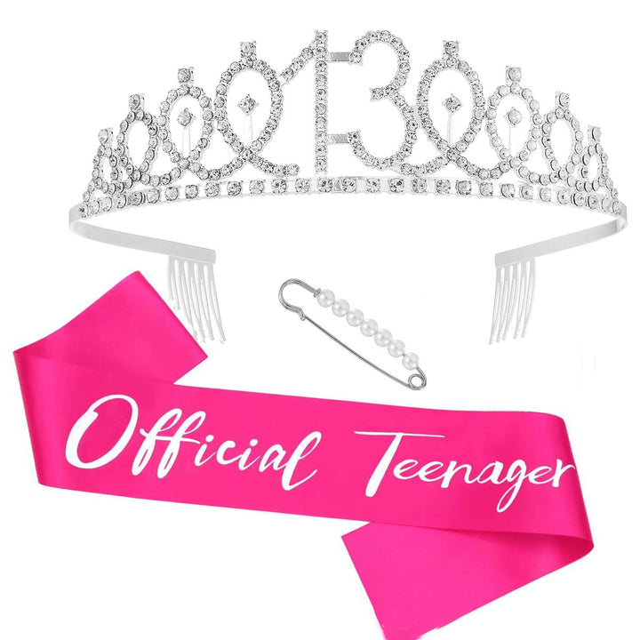 Ladies Glittering Crown with Swarovski Stones Kalsten