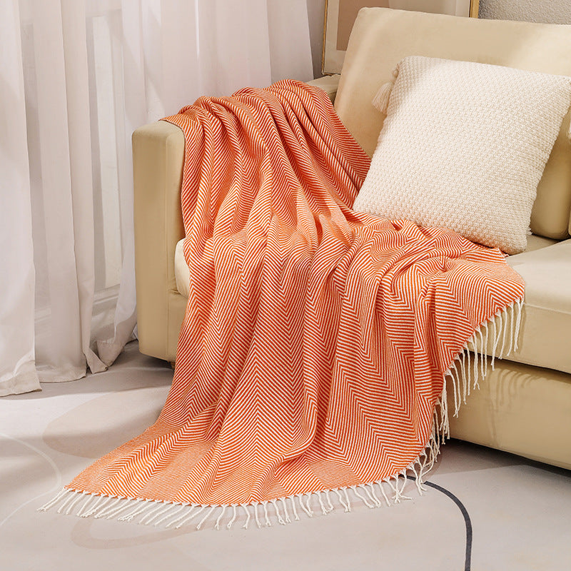 Women's stylish and soft zigzag blanket Kalsten