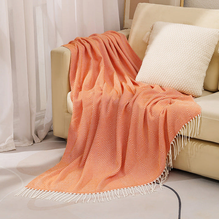 Women's stylish and soft zigzag blanket Kalsten