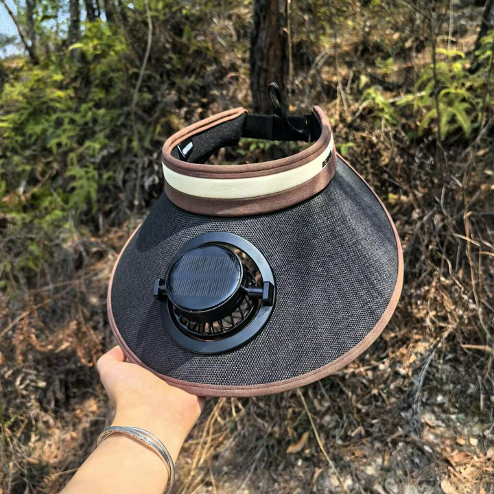 Sun protection visor with solar powered fan Kalsten