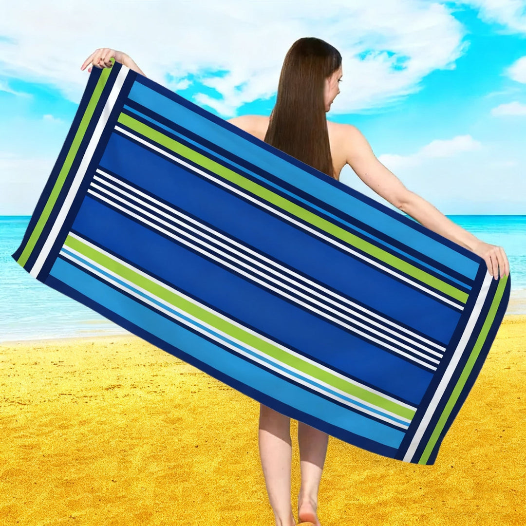 Beach towel with floral watercolor design Kalsten