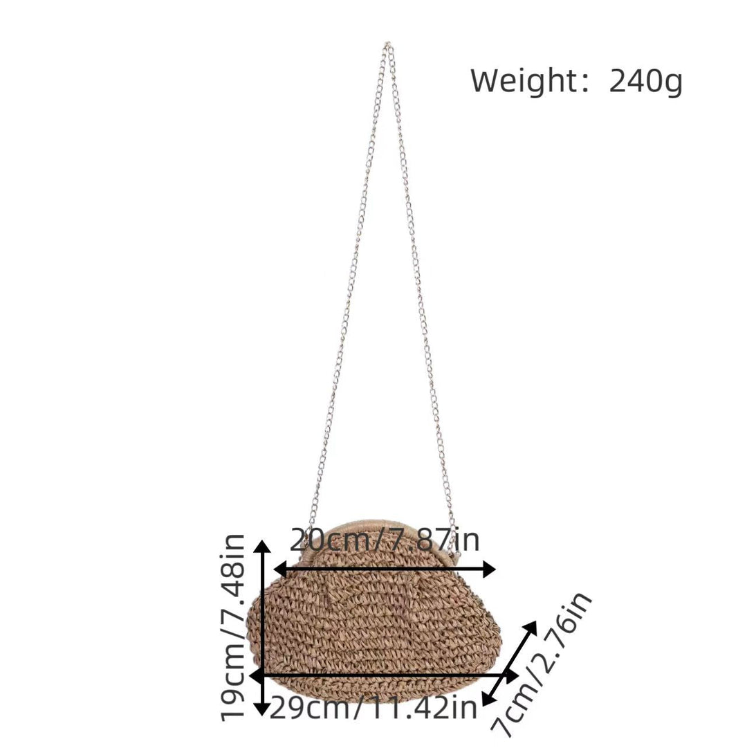 Handcrafted Shoulder Bag Made from Natural Materials Kalsten