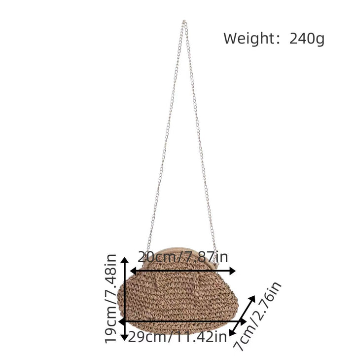 Handcrafted Shoulder Bag Made from Natural Materials Kalsten