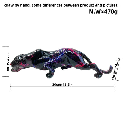 Artful Panther Sculpture Handmade Acalora