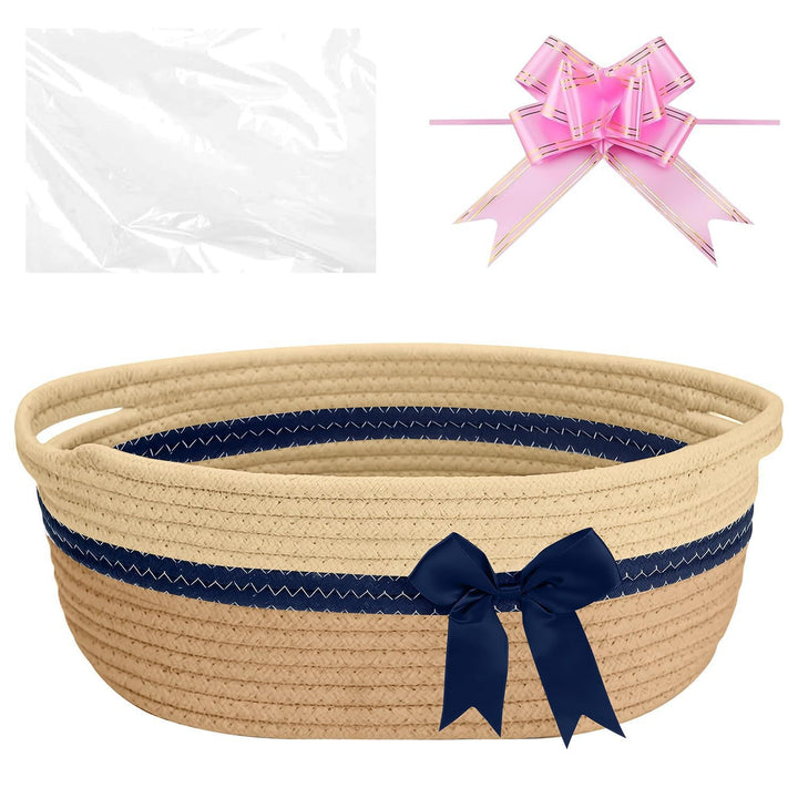 Women's decorative storage basket with bow accent Kalsten