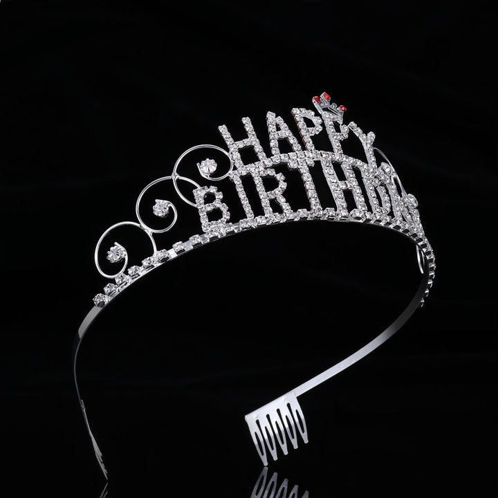 Women's Decorative Hair Crown with Birthday Inscription Kalsten