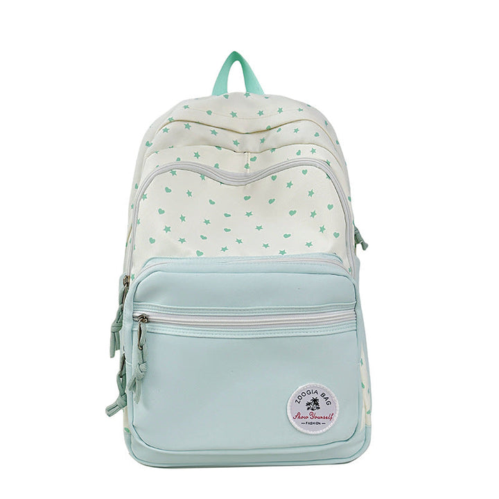 Charming Star-Patterned School Backpack Kalsten
