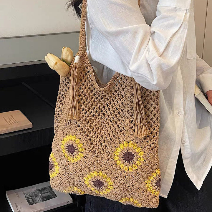 Leisure Beach Bag with Floral Details Kalsten