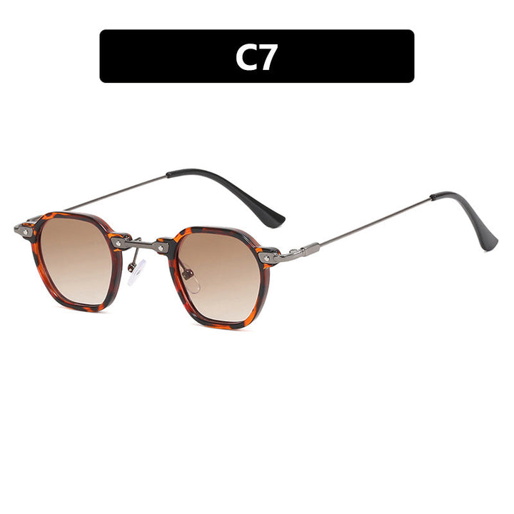 Ladies stylish sunglasses with unique hexagonal shape and sturdy frame Kalsten