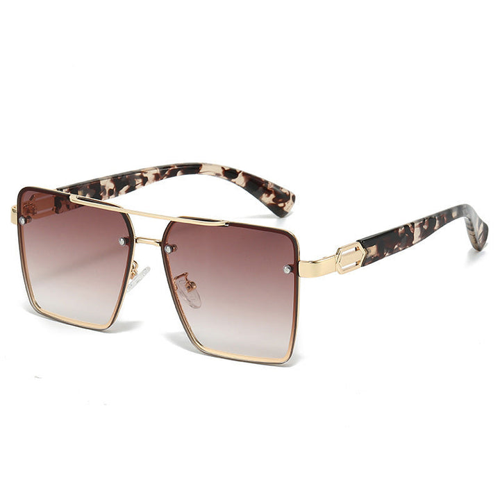 Women square sunglasses with elegant metal frame Kalsten