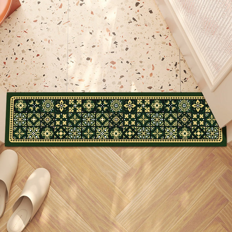 Checkerboard Pattern Runner Mat