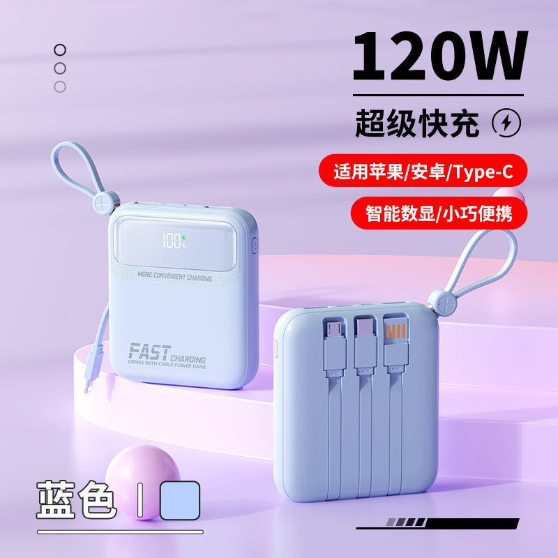 Portable power bank with integrated cables and multifunctional charging port Kalsten