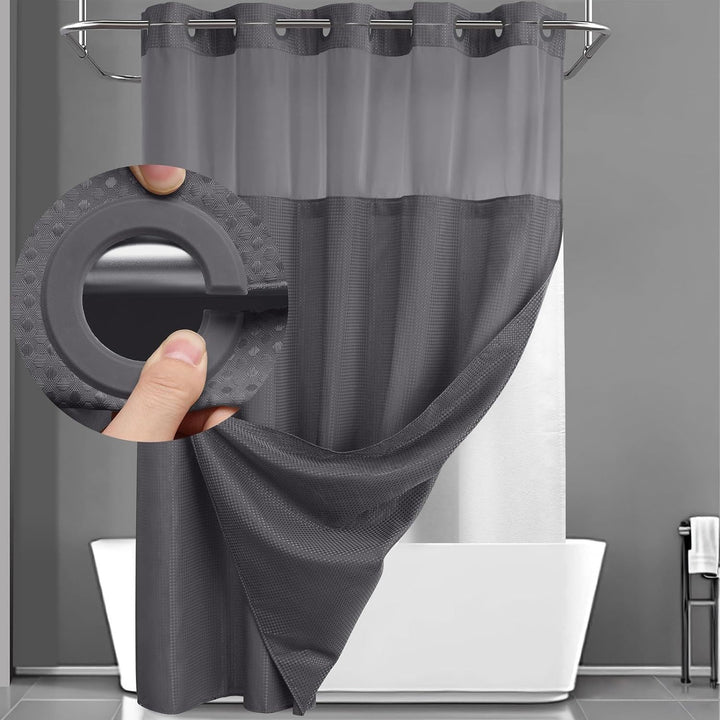 Textured Weave Shower Curtain Kalsten