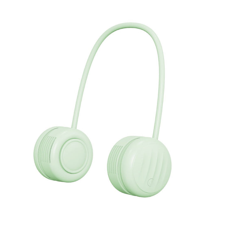 Cooling hands-free dual-head wearable neck fan with flexible gooseneck and USB-C recharge Kalsten