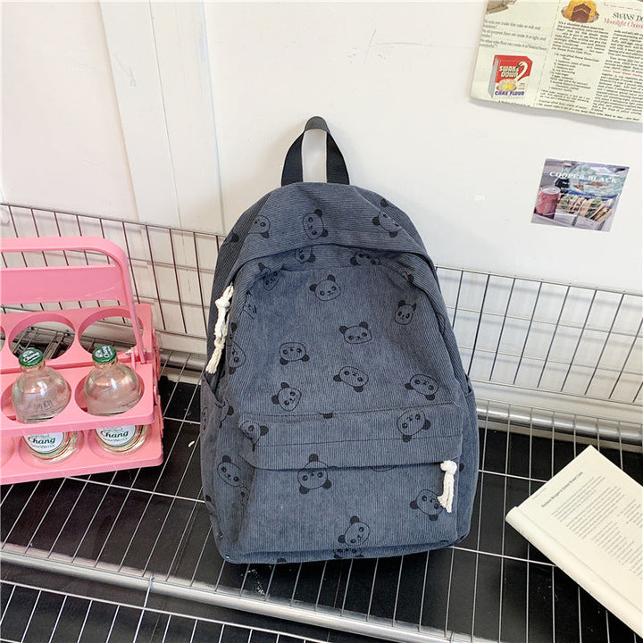 Casual backpack with panda motif Kalsten