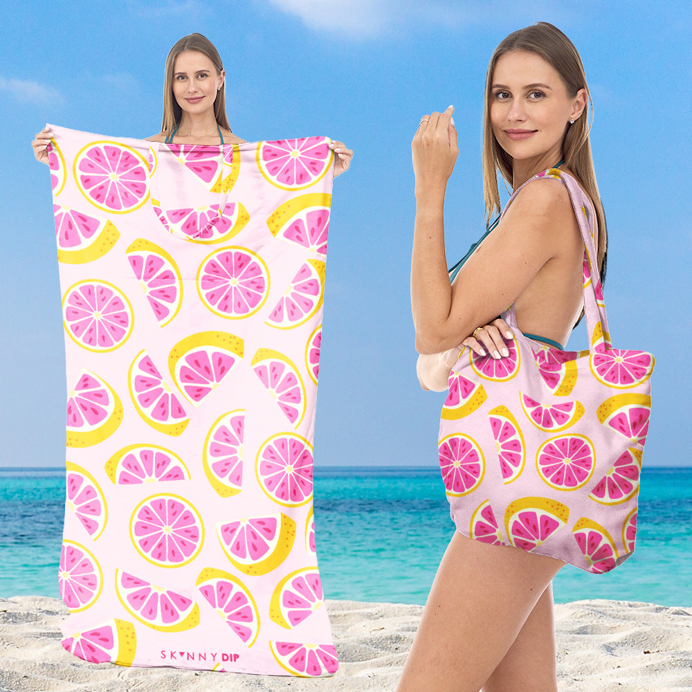Beach towel with integrated carrying bag Kalsten