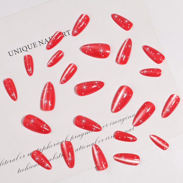 Glossy Stiletto-Shape Press-On Nail Set Kalsten