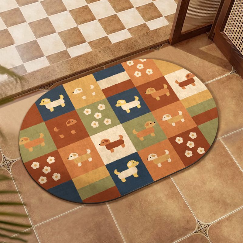 Abstract Patterned Memory Foam Bath Mat Kalsten