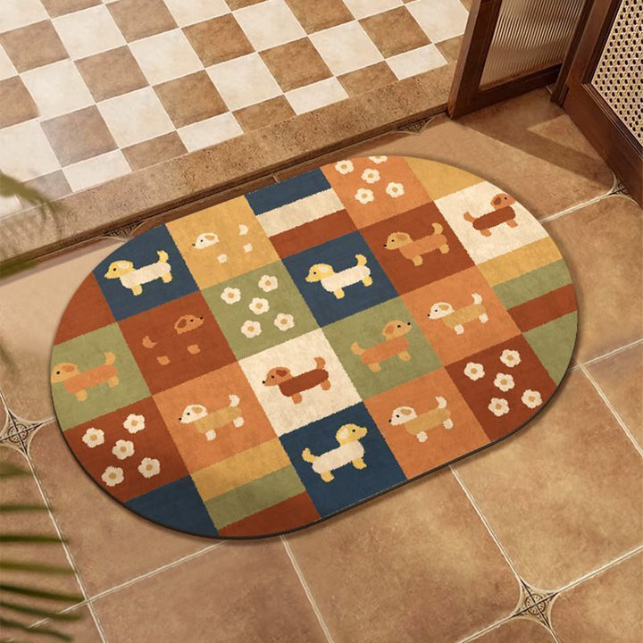 Abstract Patterned Memory Foam Bath Mat Kalsten