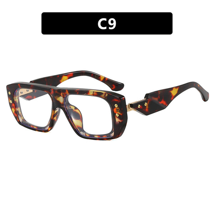 Women's fashionable square glasses with multicolored transparent frame Kalsten