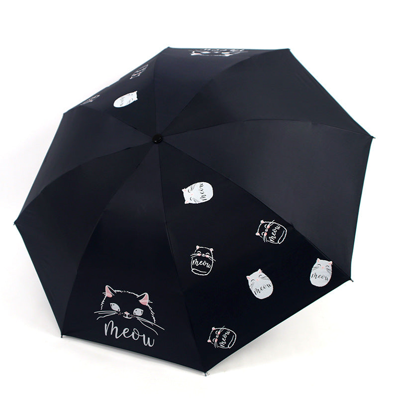 Ladies umbrella with playful cat design Kalsten