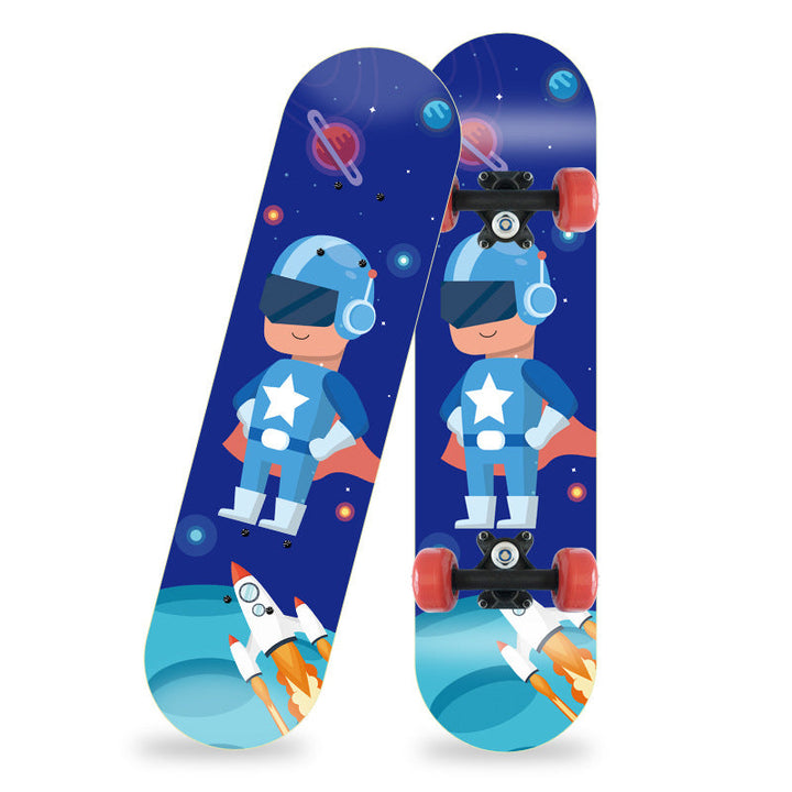 Cartoon-Inspired Mini Skateboard Kalsten