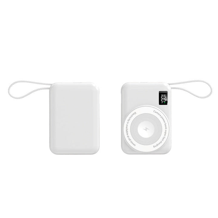 Portable power bank with integrated Qi charging function and digital display Kalsten