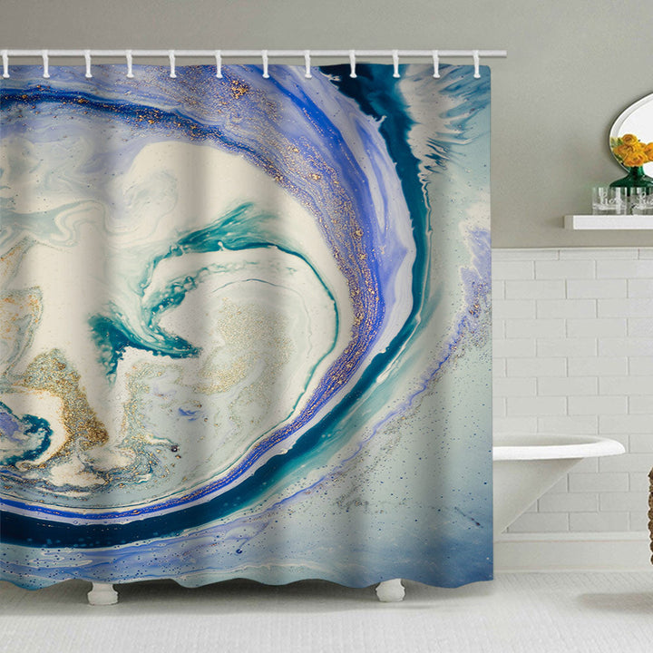 Artistic Marble Design Shower Curtain Kalsten