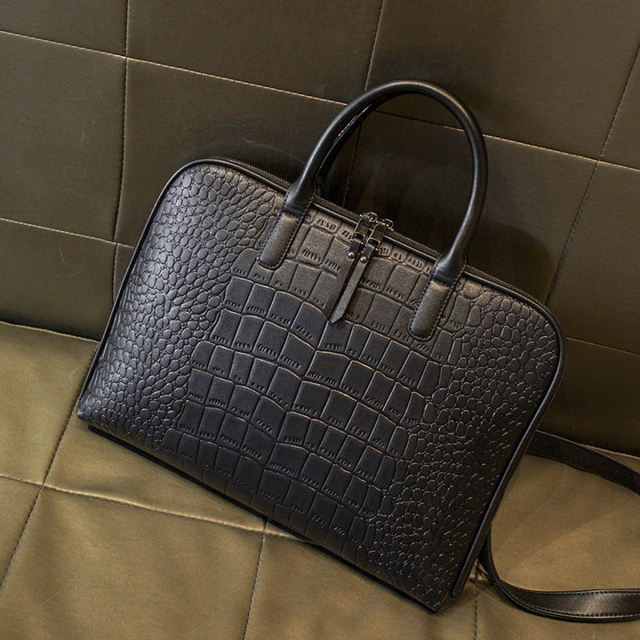 Elegant Laptop Bag in Luxurious Crocodile Look Kalsten