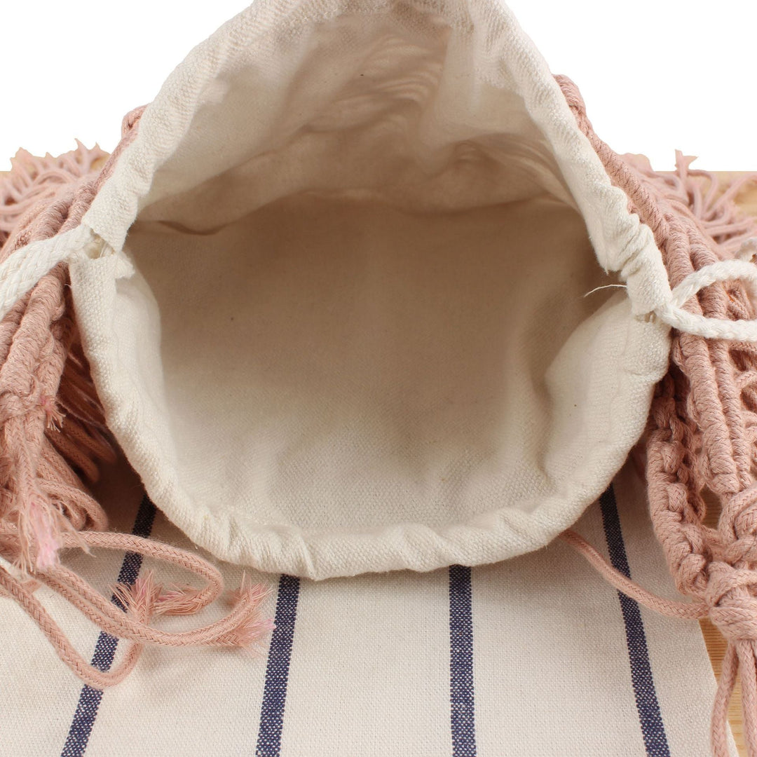 Creative Macrame Shoulder Bag with Fringe Kalsten
