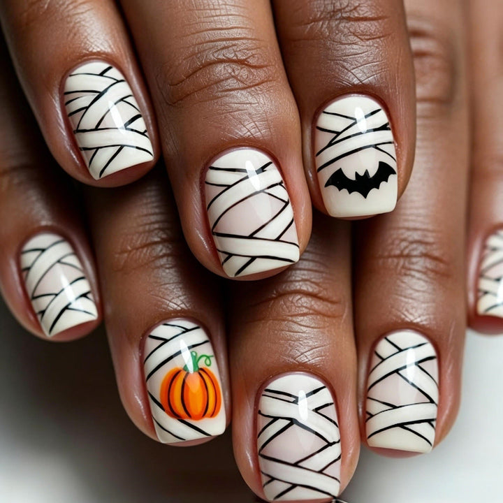 Halloween Artificial Nails with Creepy Designs Kalsten