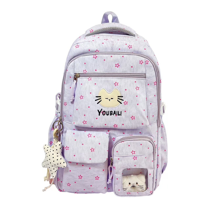 Cartoon-Themed Multi-Pocket Backpack Kalsten