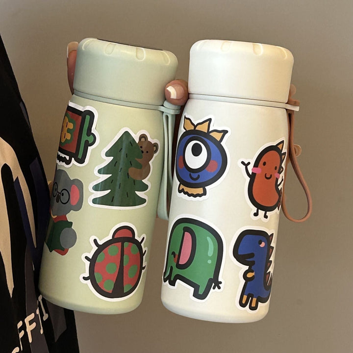 Ladies stylish water bottle with funny sticker motifs Kalsten