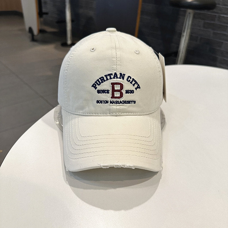 Men's Vintage-Inspired Embroidered Baseball Cap Kalsten