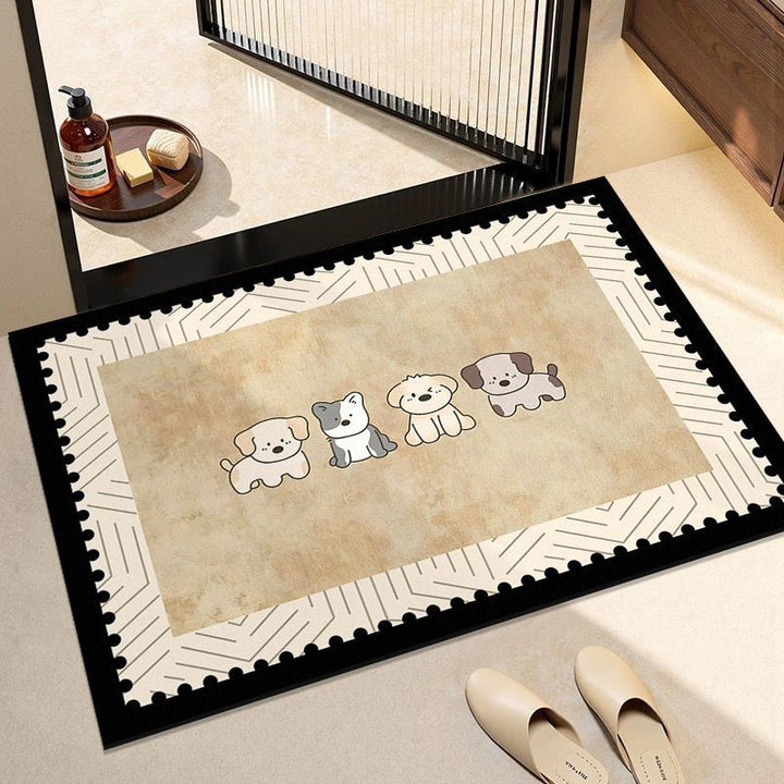 Adorable Dog-Themed Entrance Mat Kalsten