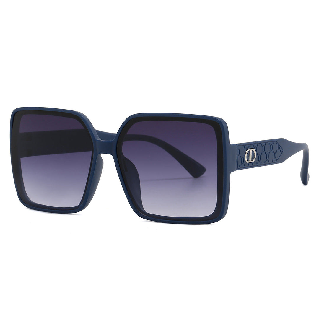 Ladies fashionable square sunglasses with transparent design Kalsten