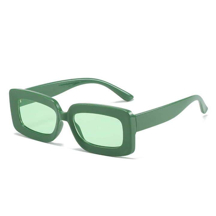 Women's Fashion Turtle Sunglasses with Rectangular Frame and Gradient Lenses Kalsten