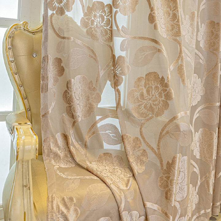 WoFloral Sheer Curtain Panel Kalsten